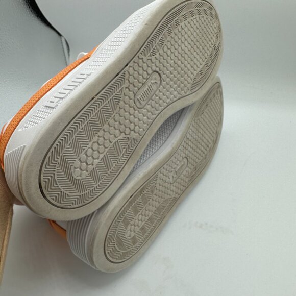 Puma Women's Smash V3 Platform Sneakers White/Orange Size 10 - Picture 6 of 8
